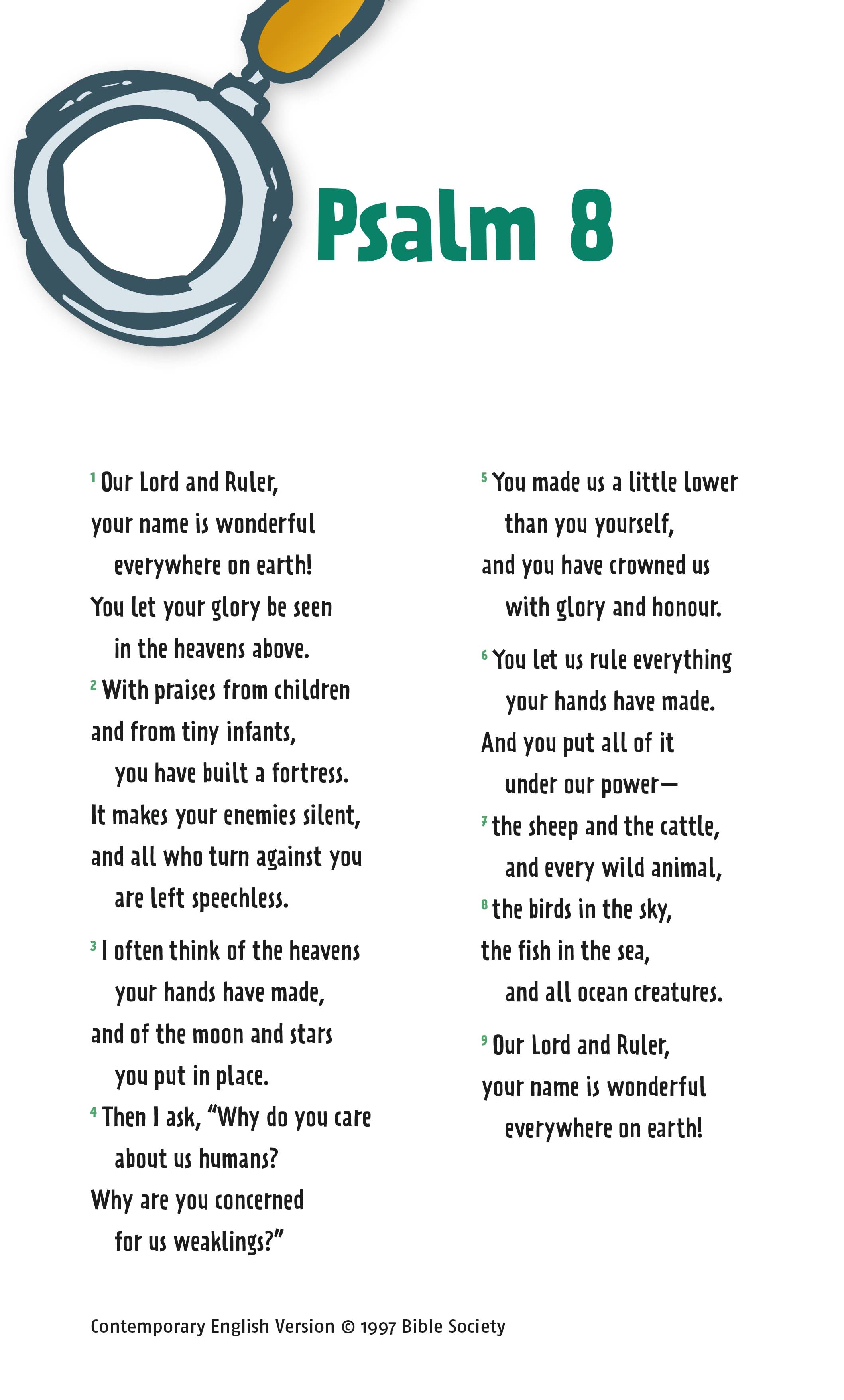 Psalm 8 Scripture Union